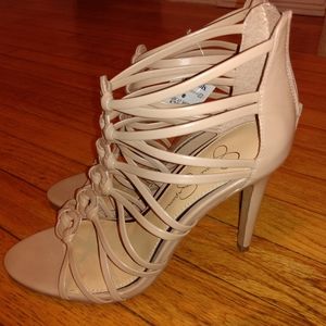 Jessica Simpson Nude Strappy Heels (size 7)